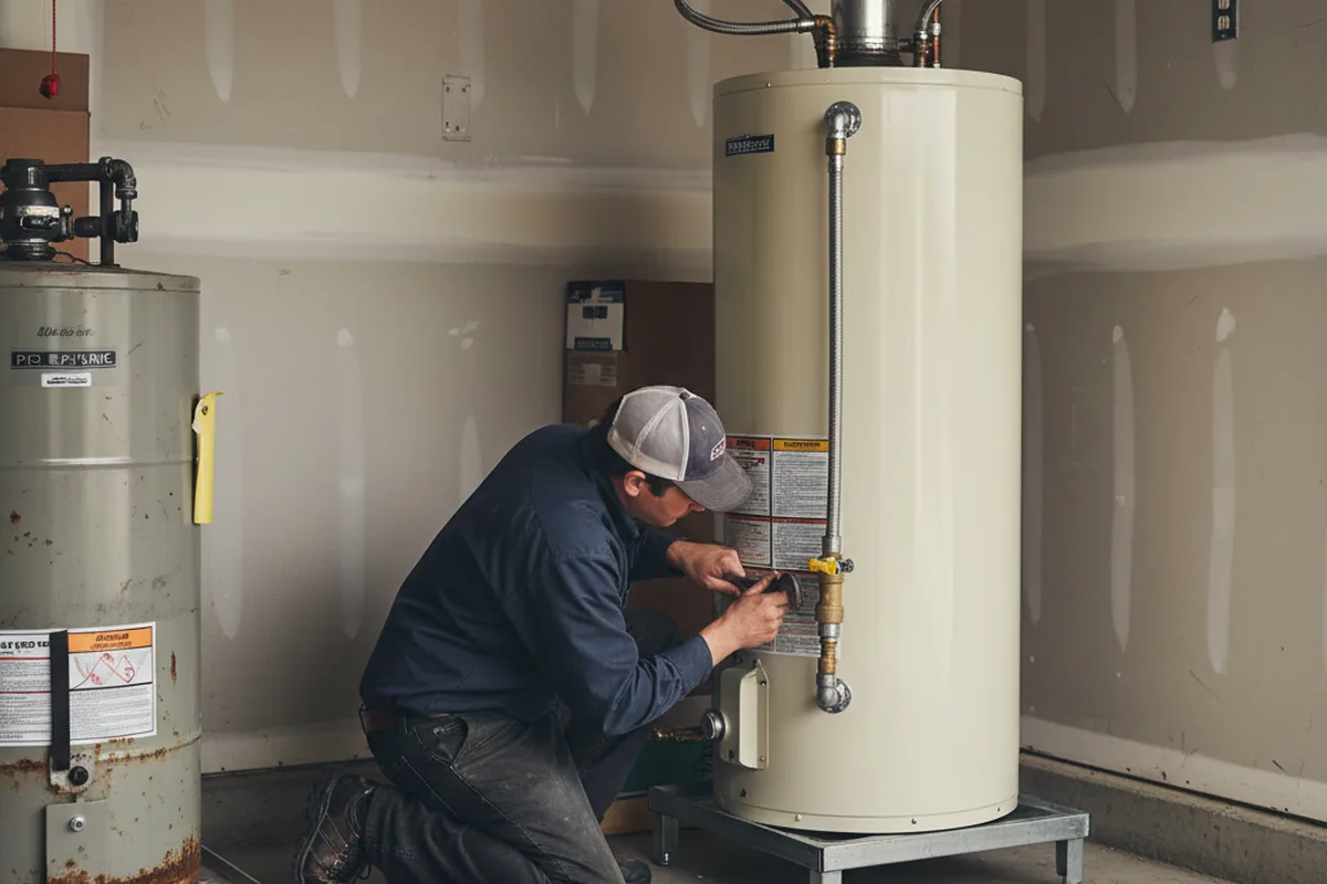 Water heater and shutoff valve replacement in Vonore